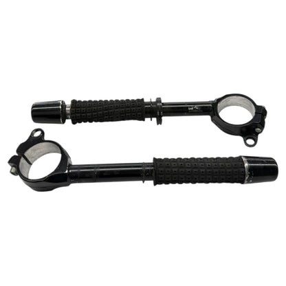 2008 - 2010 KAWASAKI ZX10R CLIP ONS HANDLE BARS LEFT & RIGHT STRAIGHT BLACK
