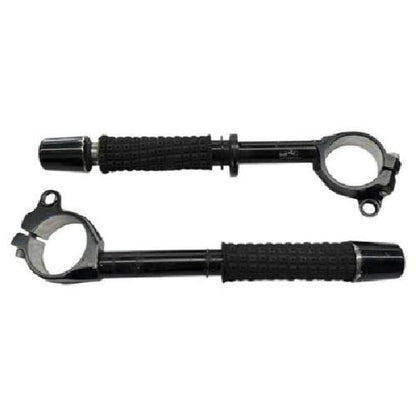 2008 - 2010 KAWASAKI ZX10R CLIP ONS HANDLE BARS LEFT & RIGHT STRAIGHT BLACK