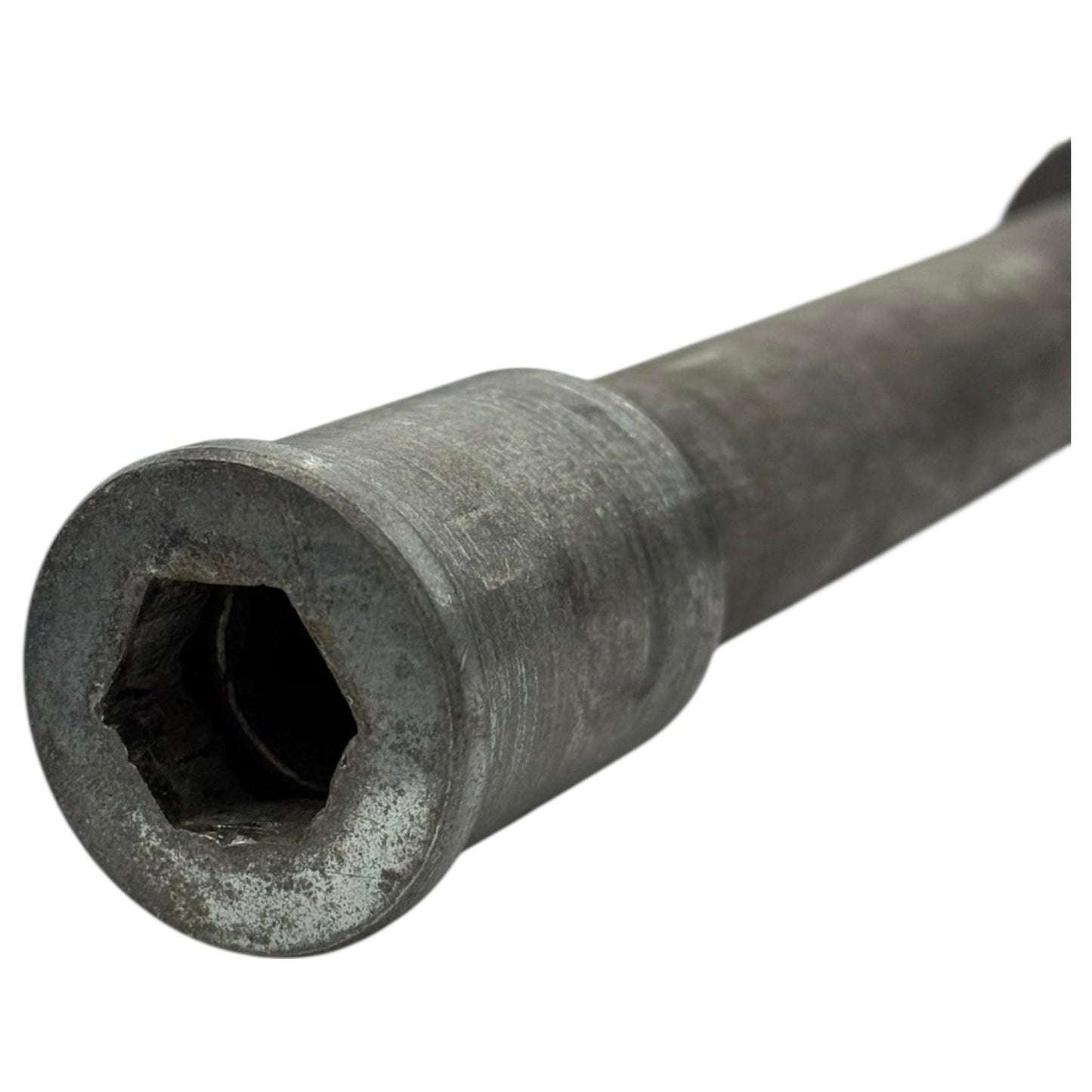 1994 - 1997 KAWASAKI NINJA ZX9R FRONT AXLE WHEEL BOLT SHAFT STOCK SILVER