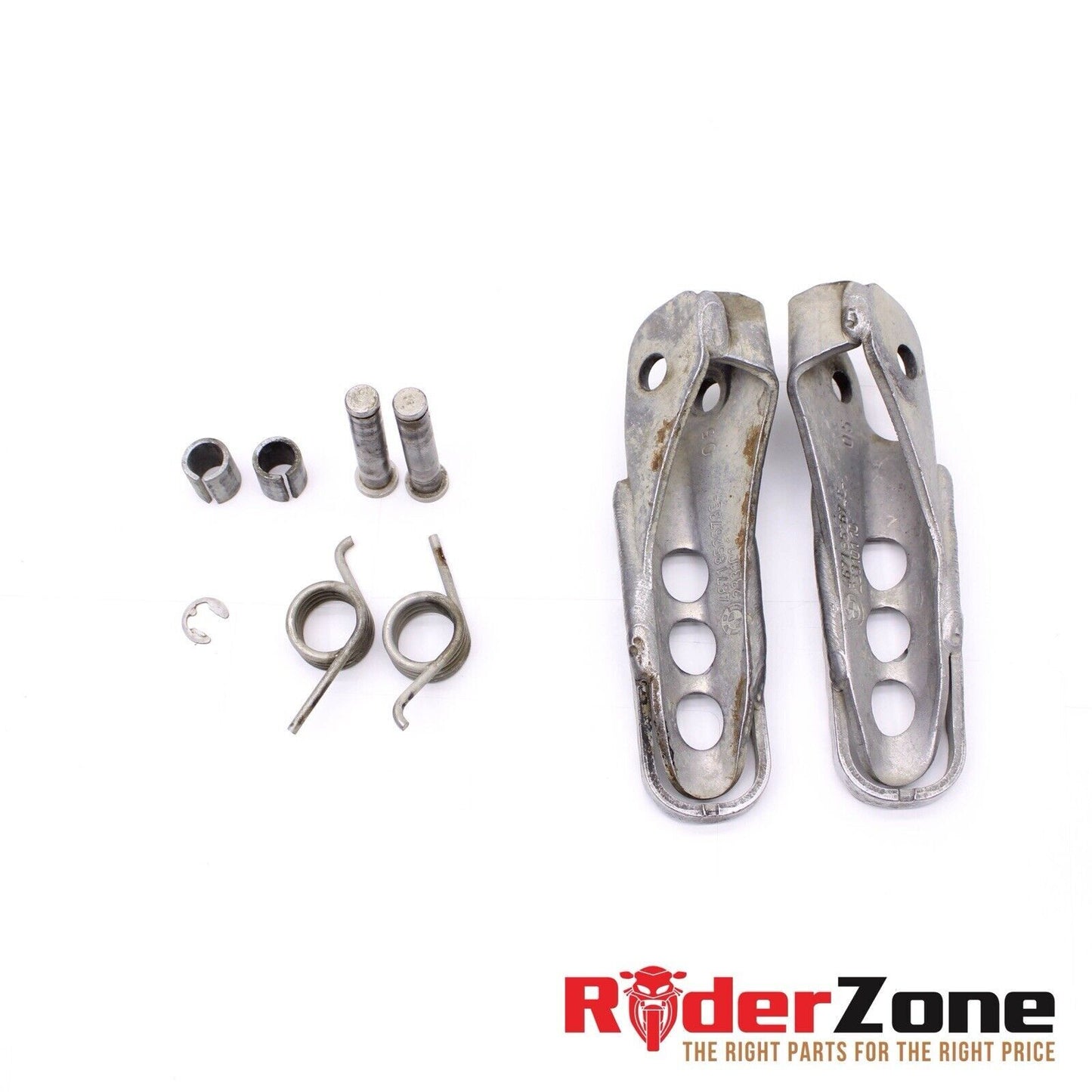 2018 - 2020 BMW R1250GS FOOT REST PEGS LEFT & RIGHT STRAIGHT SILVER STOCK