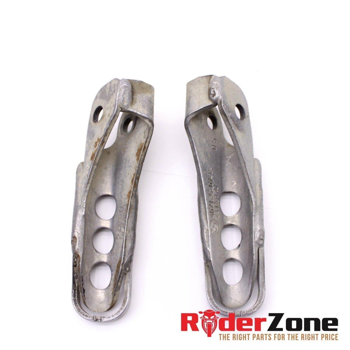 2018 - 2020 BMW R1250GS FOOT REST PEGS LEFT & RIGHT STRAIGHT SILVER STOCK