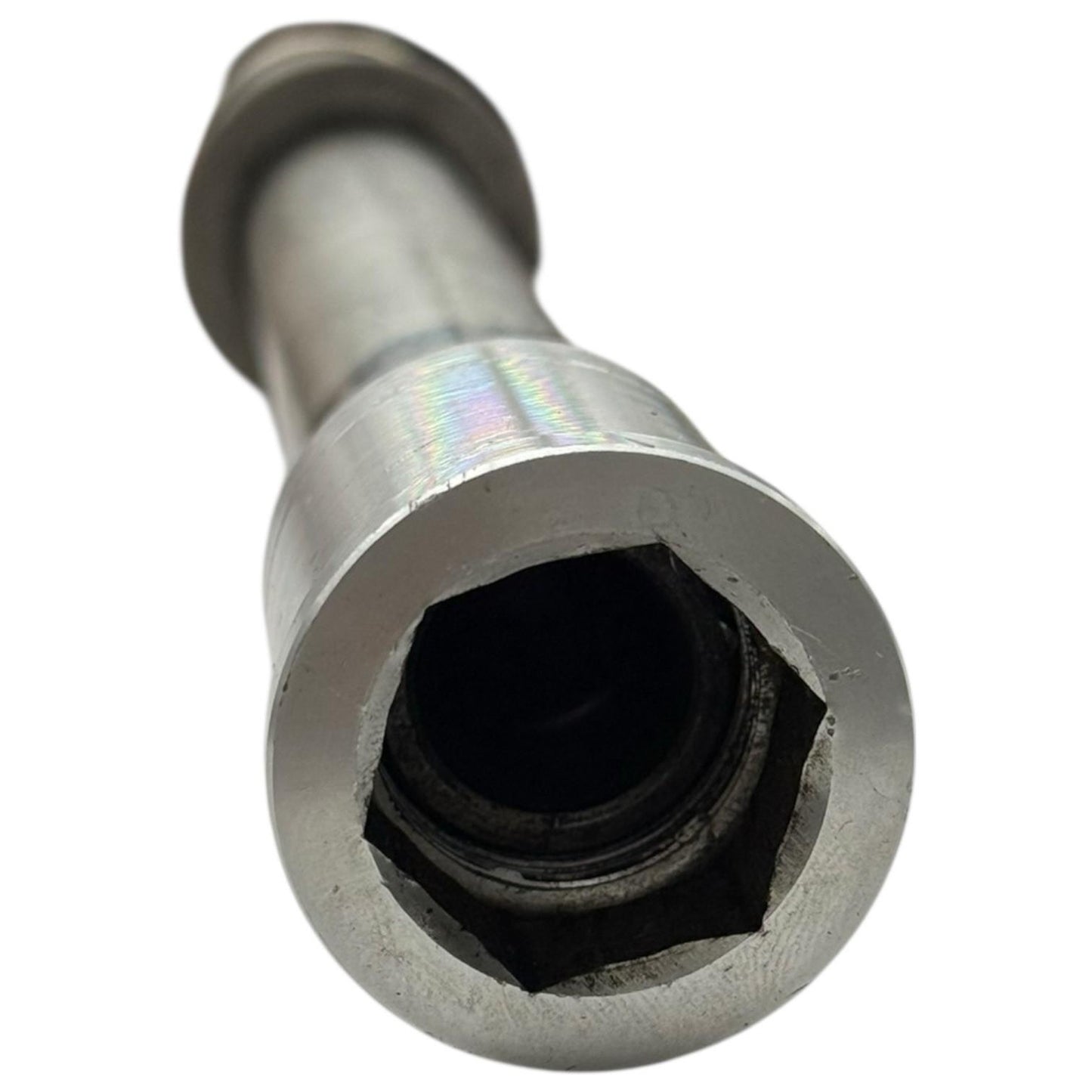 2007 2008 KAWASAKI NINJA ZX6R FRONT AXLE WHEEL RIM PIVOT BOLT SPACER NUT SILVER