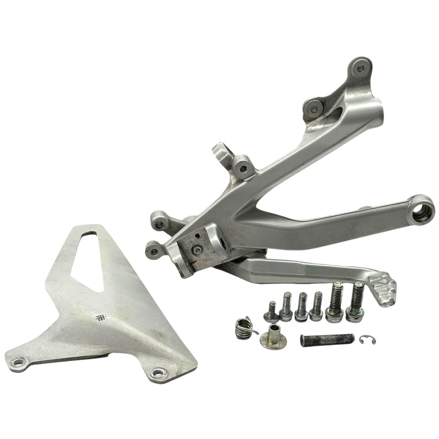 2018-2021 DUCATI PANIGALE V4 RIGHT REARSET FOOT PEG BRAKE LEVER SILVER STRAIGHT