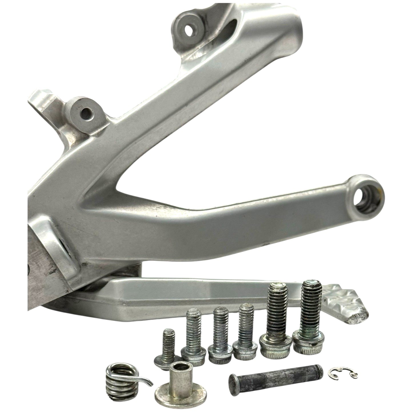 2018-2021 DUCATI PANIGALE V4 RIGHT REARSET FOOT PEG BRAKE LEVER SILVER STRAIGHT