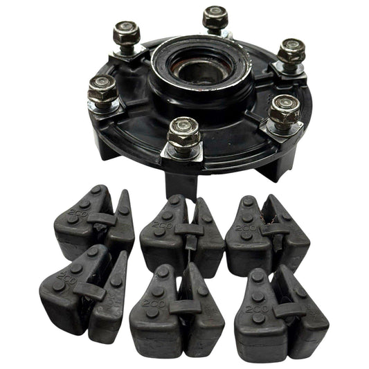 2006 2007 YAMAHA YZF R6 REAR WHEEL HUB / CARRIER / SPROCKET HOLDER NUTS WASHER