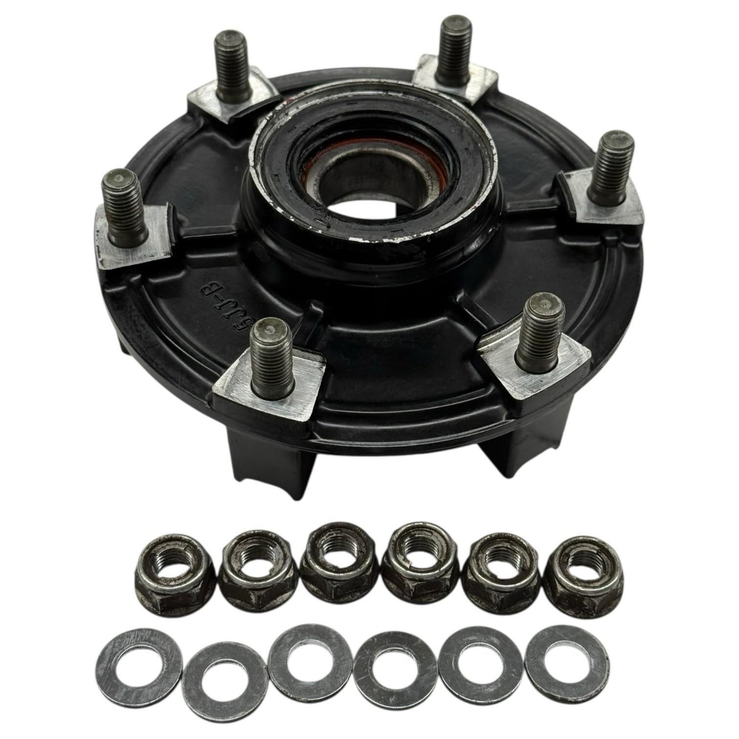 2006 2007 YAMAHA YZF R6 REAR WHEEL HUB / CARRIER / SPROCKET HOLDER NUTS WASHER