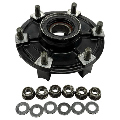 2006 2007 YAMAHA YZF R6 REAR WHEEL HUB / CARRIER / SPROCKET HOLDER NUTS WASHER