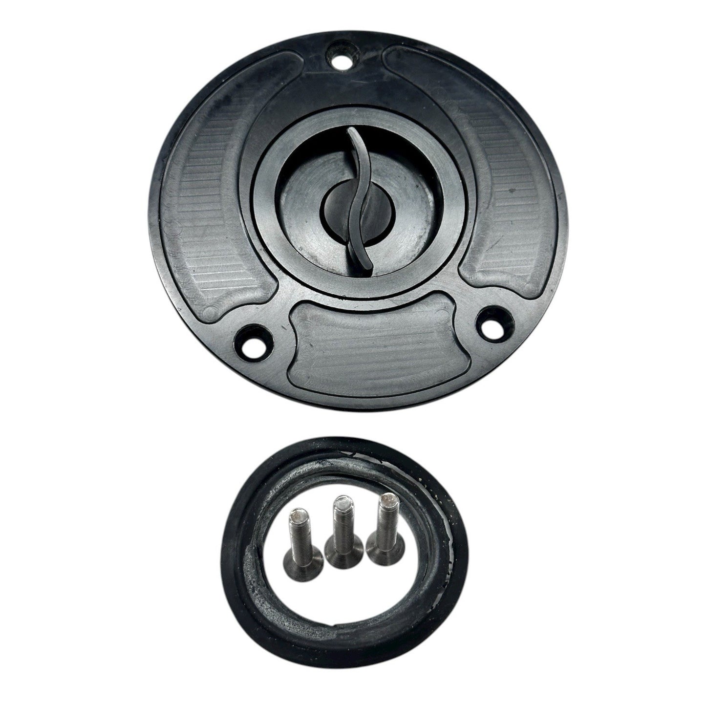 2007 2008 SUZUKI GSXR 1000 GAS CAP AFTERMARKET BLACK KEYLESS