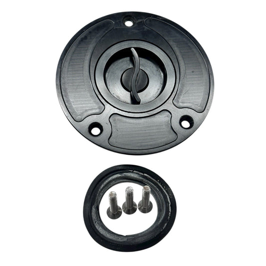 2007 2008 SUZUKI GSXR 1000 GAS CAP AFTERMARKET BLACK KEYLESS