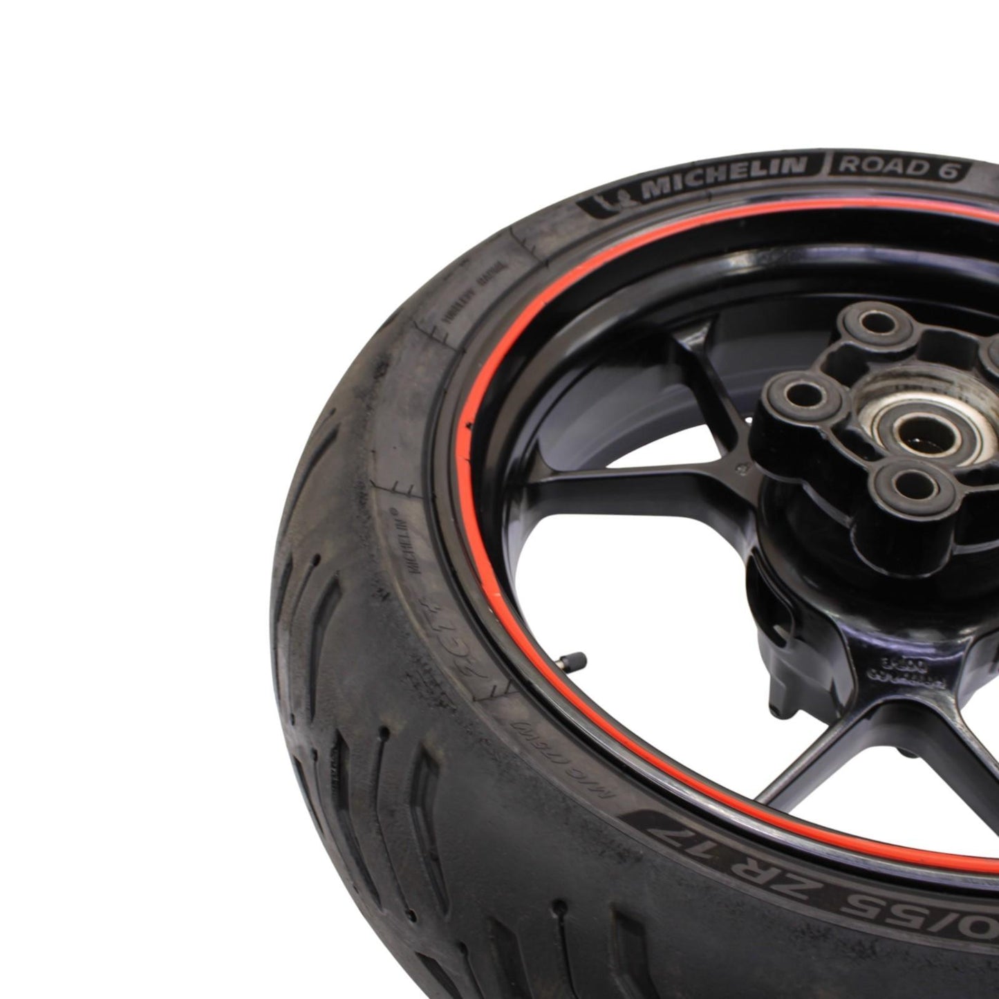 2015 - 2020 APRILIA RSV4 REAR WHEEL BACK RIM TIRE RUBBER BLACK ORANGE STOCK OEM