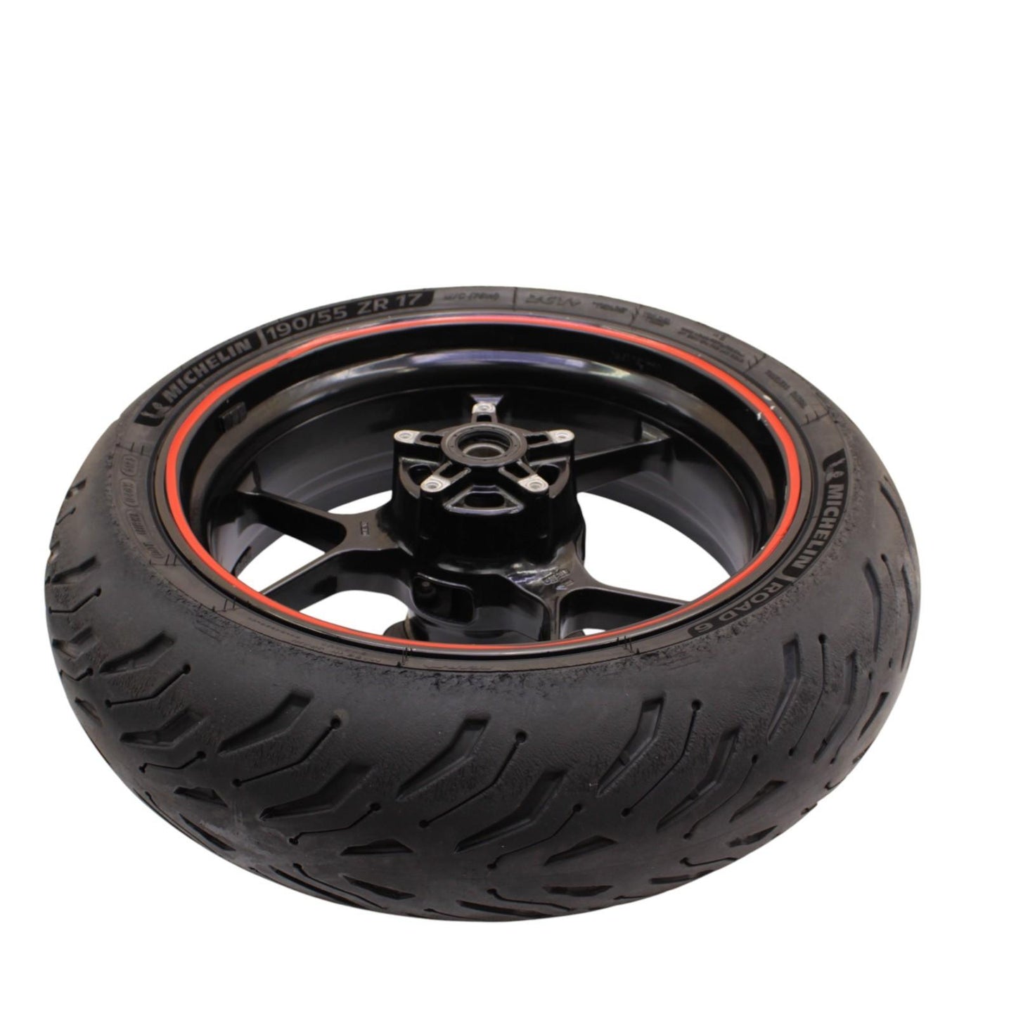 2015 - 2020 APRILIA RSV4 REAR WHEEL BACK RIM TIRE RUBBER BLACK ORANGE STOCK OEM
