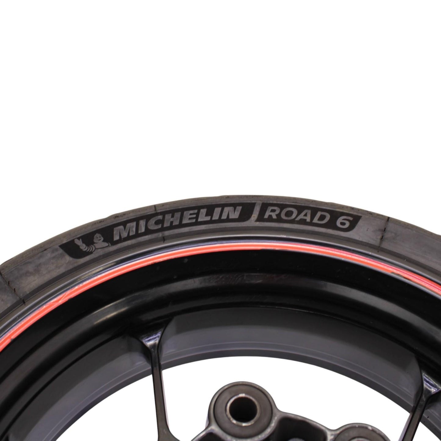 2015 - 2020 APRILIA RSV4 REAR WHEEL BACK RIM TIRE RUBBER BLACK ORANGE STOCK OEM