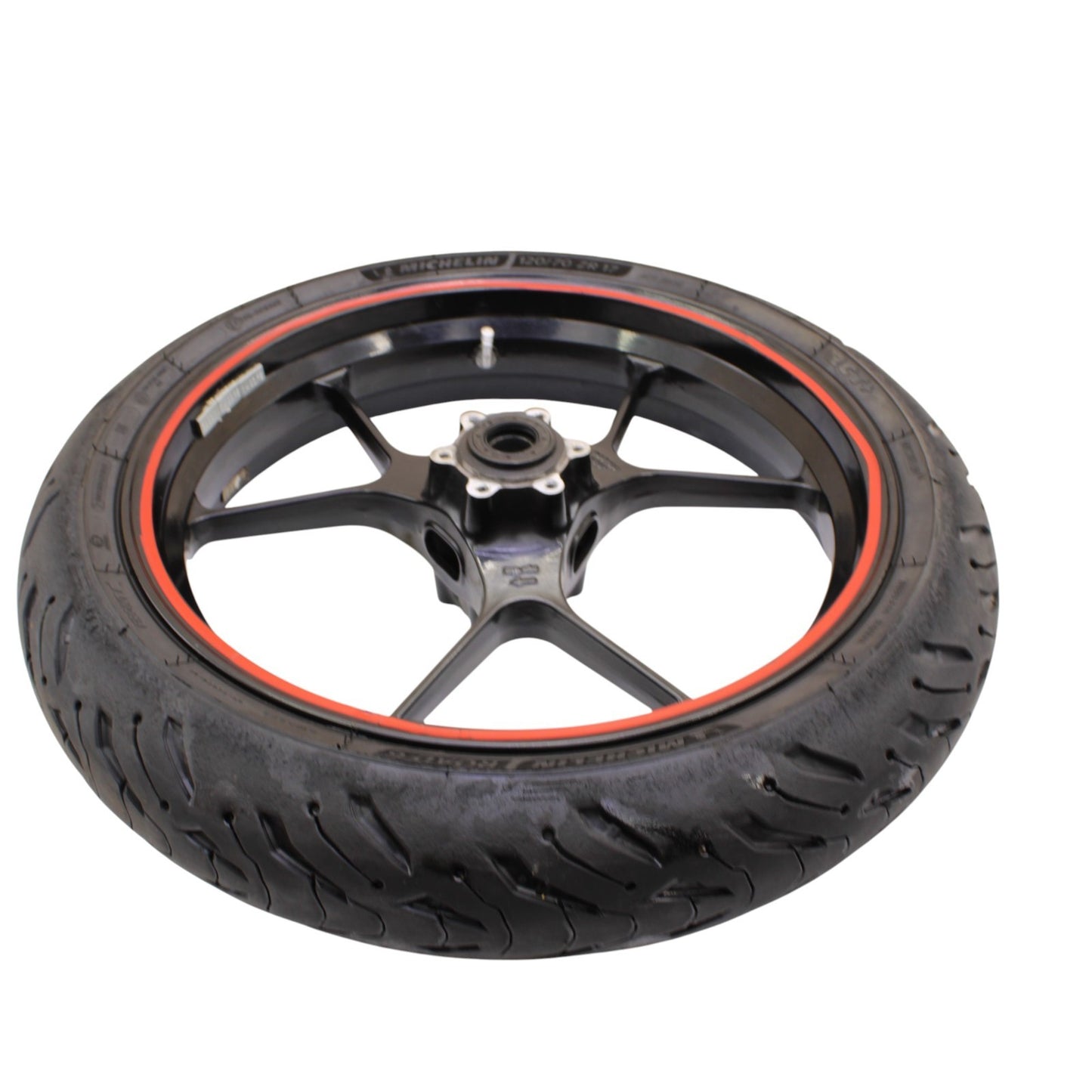 2015 - 2020 APRILIA RSV4 FRONT WHEEL RIM TIRE RUBBER BLACK ORANGE STOCK OEM
