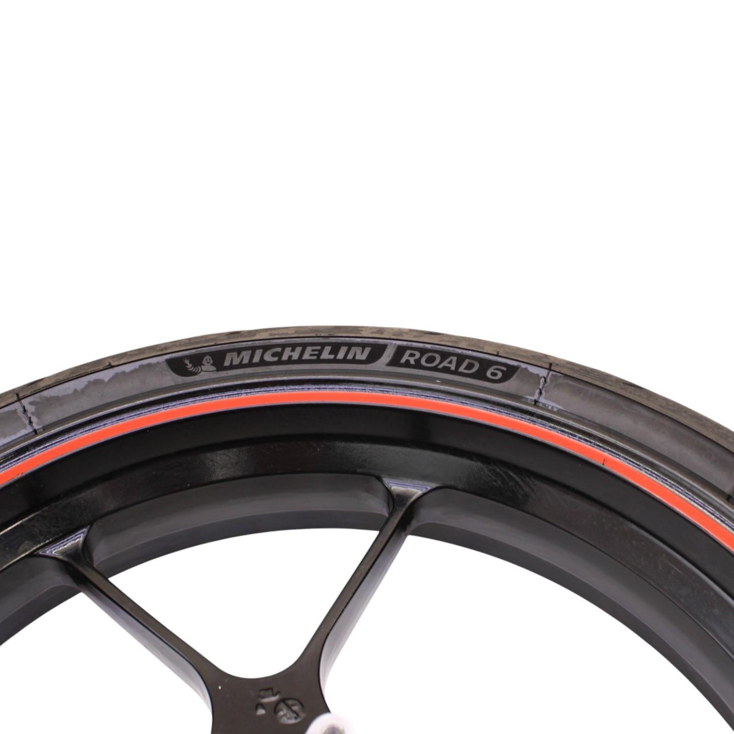 2015 - 2020 APRILIA RSV4 FRONT WHEEL RIM TIRE RUBBER BLACK ORANGE STOCK OEM