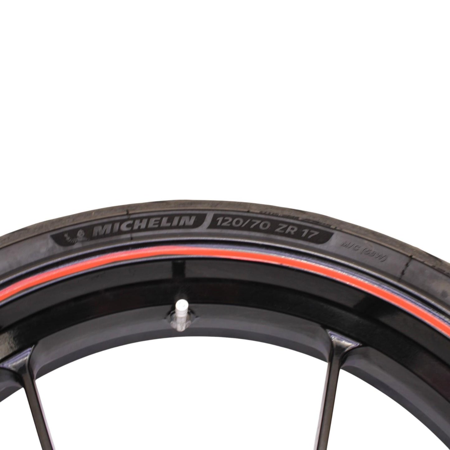 2015 - 2020 APRILIA RSV4 FRONT WHEEL RIM TIRE RUBBER BLACK ORANGE STOCK OEM