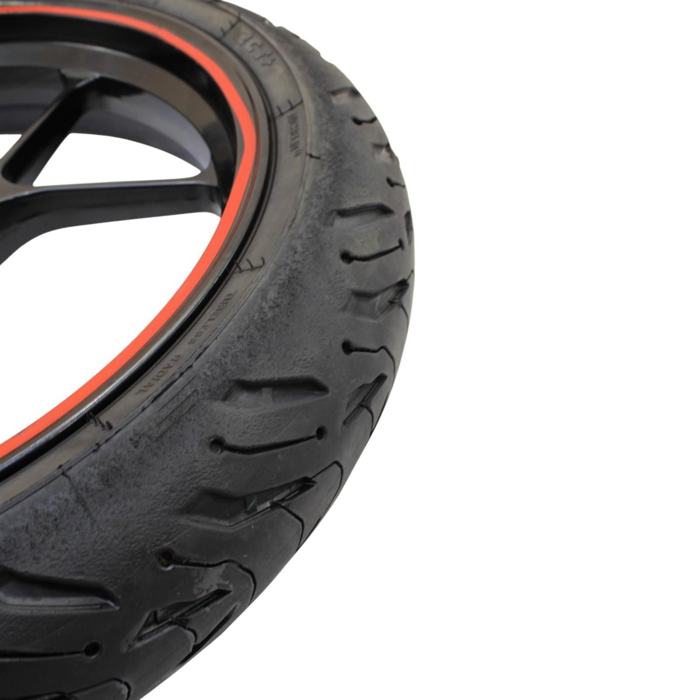 2015 - 2020 APRILIA RSV4 FRONT WHEEL RIM TIRE RUBBER BLACK ORANGE STOCK OEM