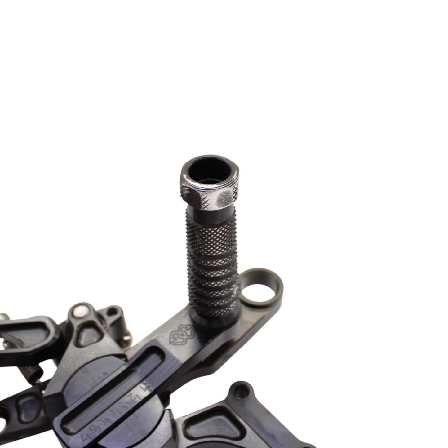 2015 - 2020 APRILIA RSV4 DRIVER REARSET SHIFT BRAKE PEG FOOT REST BLACK STOCK