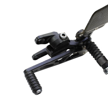2015 - 2020 APRILIA RSV4 DRIVER REARSET SHIFT BRAKE PEG FOOT REST BLACK STOCK