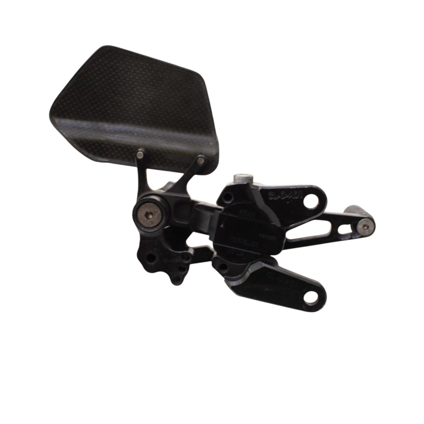 2015 - 2020 APRILIA RSV4 DRIVER REARSET SHIFT BRAKE PEG FOOT REST BLACK STOCK