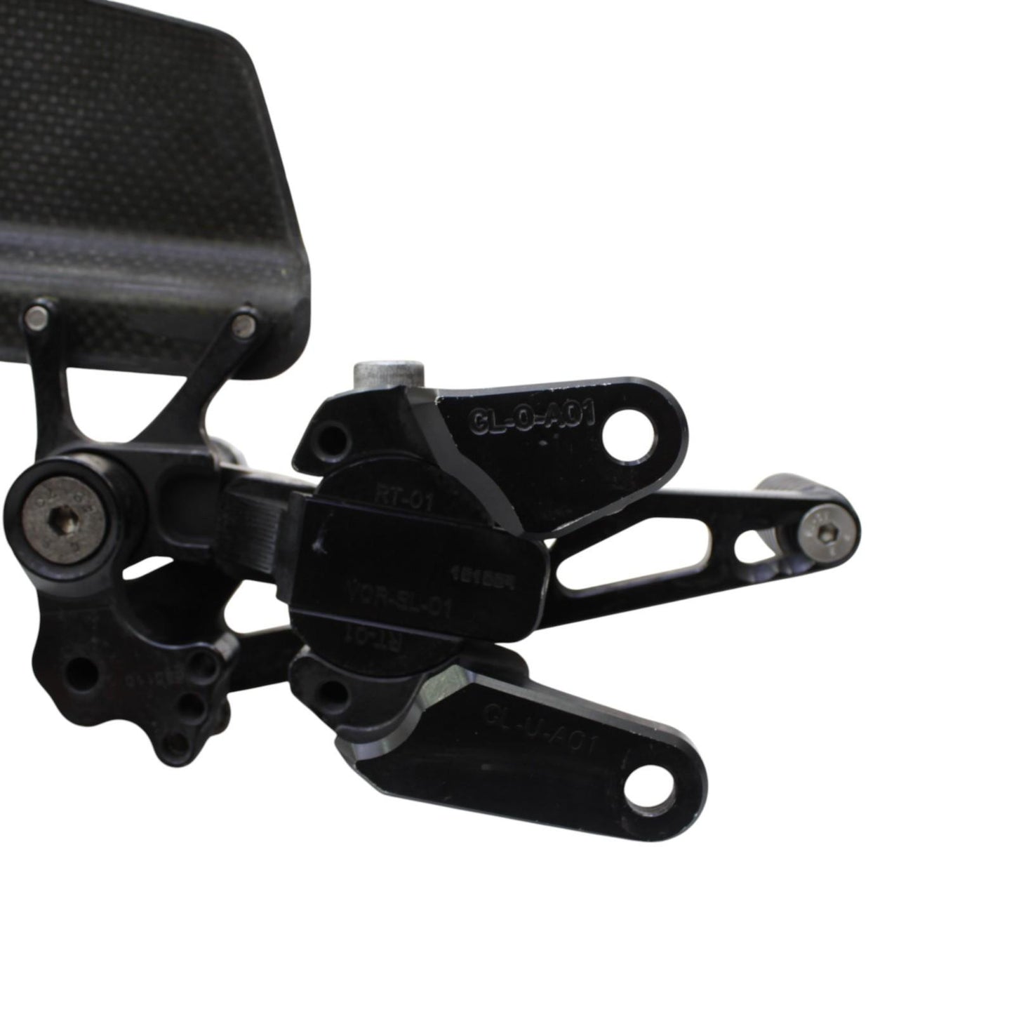 2015 - 2020 APRILIA RSV4 DRIVER REARSET SHIFT BRAKE PEG FOOT REST BLACK STOCK