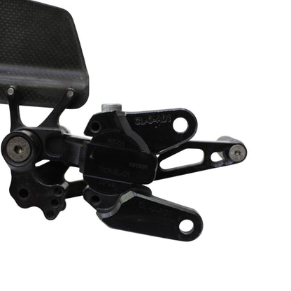 2015 - 2020 APRILIA RSV4 DRIVER REARSET SHIFT BRAKE PEG FOOT REST BLACK STOCK