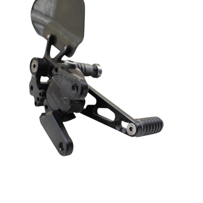 2015 - 2020 APRILIA RSV4 DRIVER REARSET SHIFT BRAKE PEG FOOT REST BLACK STOCK