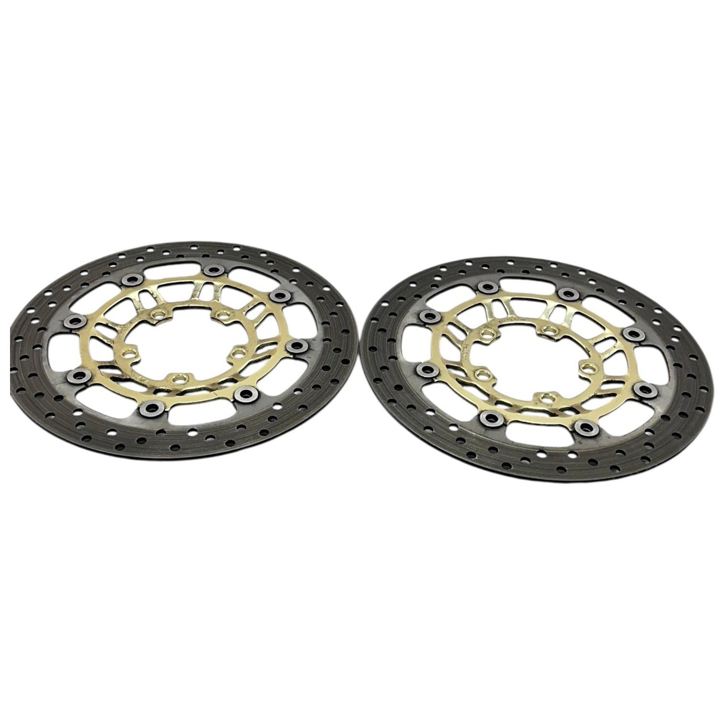 2006 - 2008 TRIUMPH DAYTONA 675 FRONT BRAKE ROTORS LEFT RIGHT DISC GOLD STRAIGHT