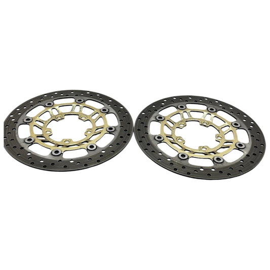 2006 - 2008 TRIUMPH DAYTONA 675 FRONT BRAKE ROTORS LEFT RIGHT DISC GOLD STRAIGHT