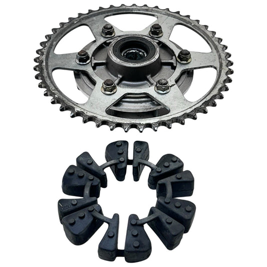 2006 - 2008 TRIUMPH DAYTONA 675 REAR HUB WHEEL SPROCKET MOUNT STOCK SILVER