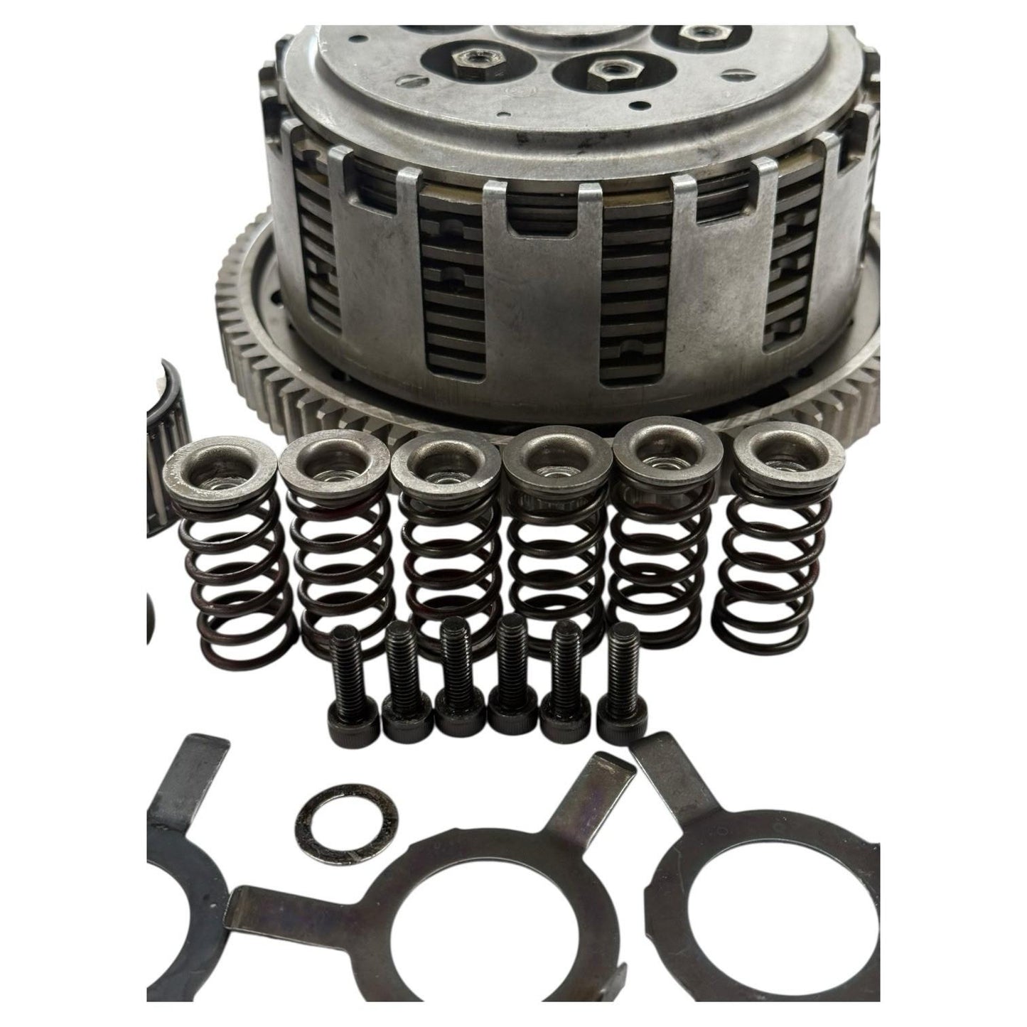 2005 2006 KAWASAKI NINJA ZX6R CLUTCH PRIMARY ENGINE MOTOR ASSEMLBY BASKET