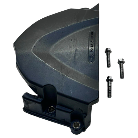 2006 - 2008 TRIUMPH DAYTONA 675 SPROCKET COVER BLACK PLASTIC PANEL BOLTS STOCK