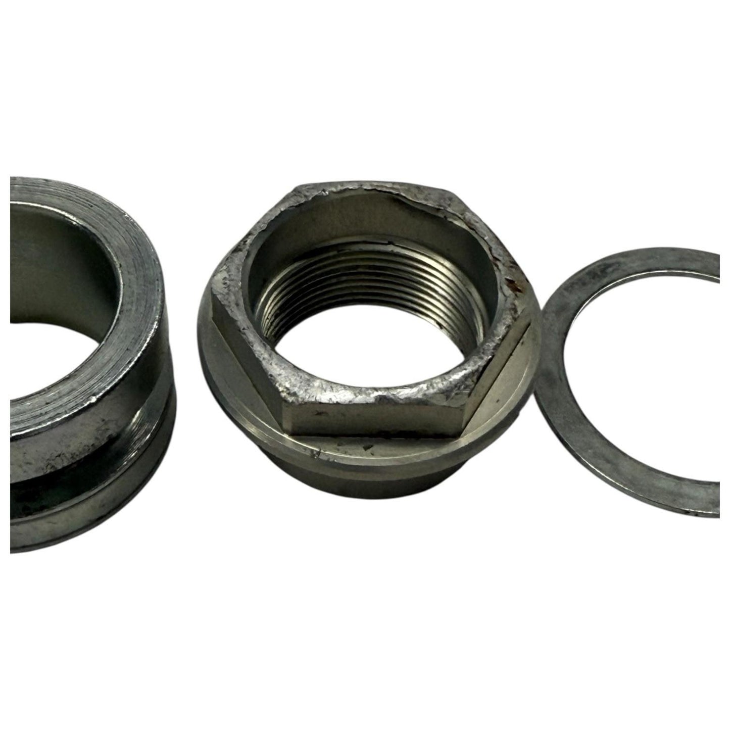 2017 - 2019 DUCATI MONSTER 1200R FRONT AXLE NUT SPACERS WASHER SILVER STOCK