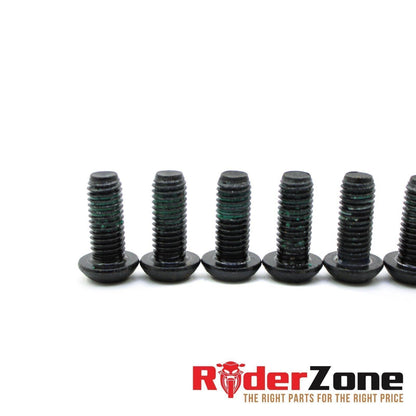 2017 - 2020 DUCATI MONSTER 1200R FRONT ROTOR BOLTS SET HARDWARE COMPLETE BLACK
