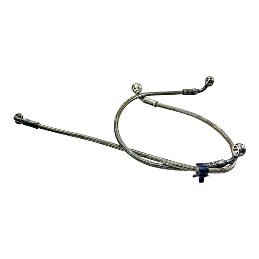 2006 - 2008 TRIUMPH DAYTONA 675 FRONT BRAKE LINES CALIPER HOSES STEEL BRAIDED