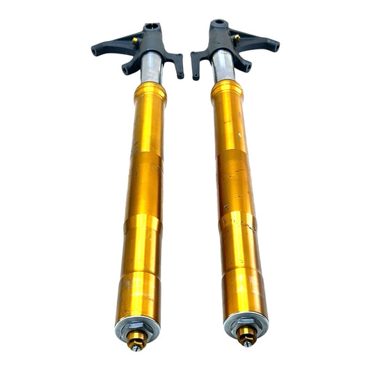 2006 - 2008 TRIUMPH DAYTONA 675 FRONT END FORKS SET LEFT RIGHT SUSPENSION YELLOW