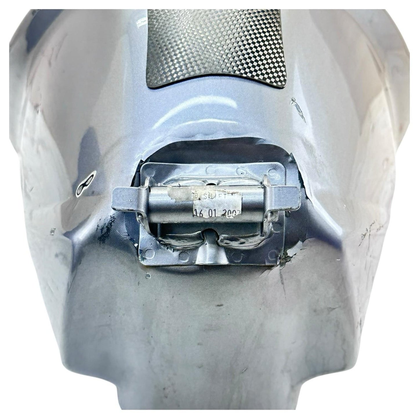 2006 - 2008 TRIUMPH DAYTONA 675 GAS TANK FUEL RESERVOIR GREY *DENTED/SCUFFED*