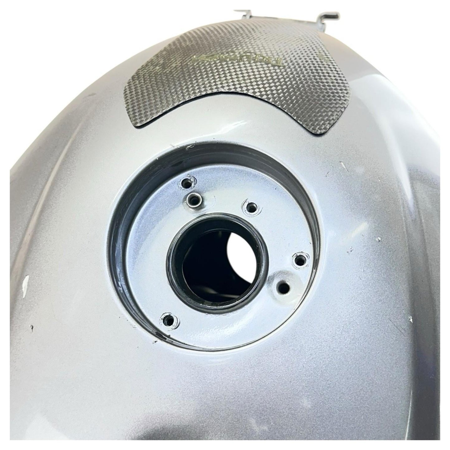 2006 - 2008 TRIUMPH DAYTONA 675 GAS TANK FUEL RESERVOIR GREY *DENTED/SCUFFED*