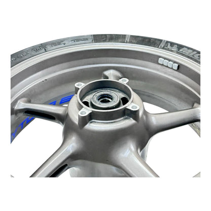 2006 - 2008 TRIUMPH DAYTONA 675 REAR WHEEL BACK RIM TIRE RUBBER HUB GREY OEM