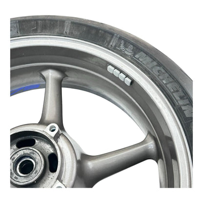 2006 - 2008 TRIUMPH DAYTONA 675 REAR WHEEL BACK RIM TIRE RUBBER HUB GREY OEM