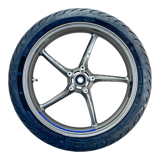 2006 - 2008 TRIUMPH DAYTONA 675 FRONT WHEEL RIM TIRE RUBBER GREY STOCK