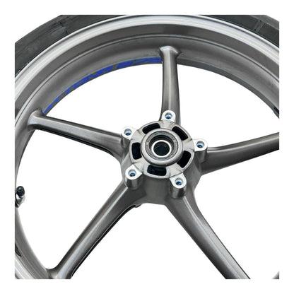 2006 - 2008 TRIUMPH DAYTONA 675 FRONT WHEEL RIM TIRE RUBBER GREY STOCK