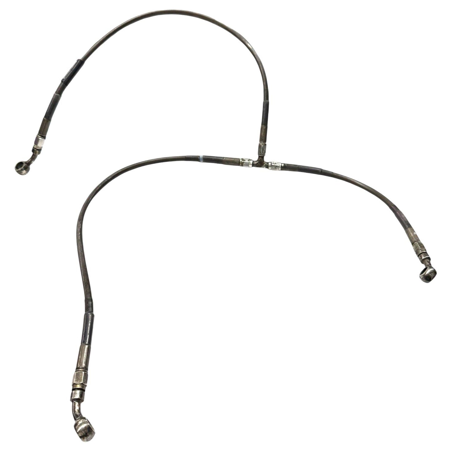 2008 - 2011 HONDA CBR1000RR FRONT BRAKE LINES STEEL BRAIDED CALIPER HOSES