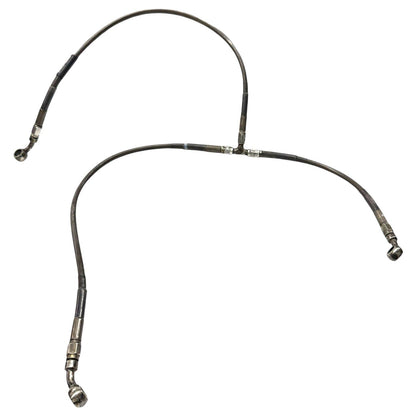 2008 - 2011 HONDA CBR1000RR FRONT BRAKE LINES STEEL BRAIDED CALIPER HOSES