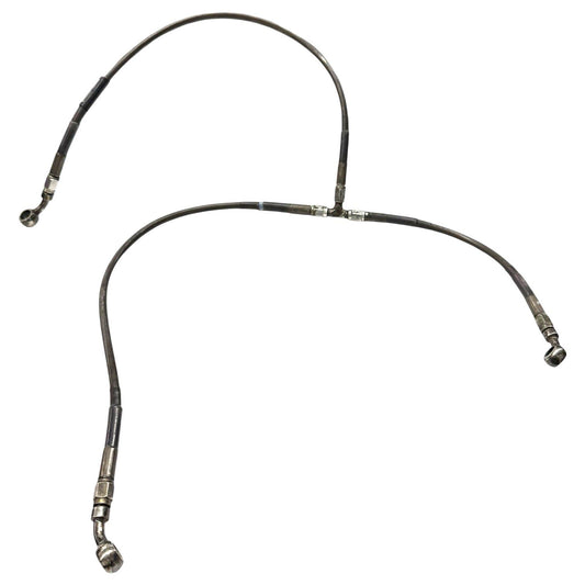 2008 - 2011 HONDA CBR1000RR FRONT BRAKE LINES STEEL BRAIDED CALIPER HOSES