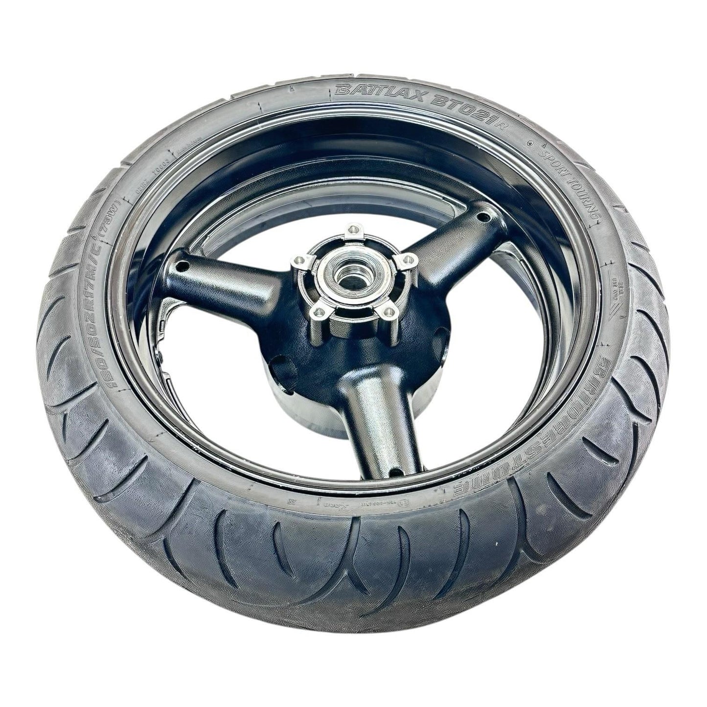 1999 - 2007 SUZUKI HAYABUSA REAR WHEEL BACK RIM TIRE RUBBER BLACK STOCK OEM