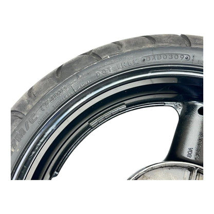 1999 - 2007 SUZUKI HAYABUSA REAR WHEEL BACK RIM TIRE RUBBER BLACK STOCK OEM