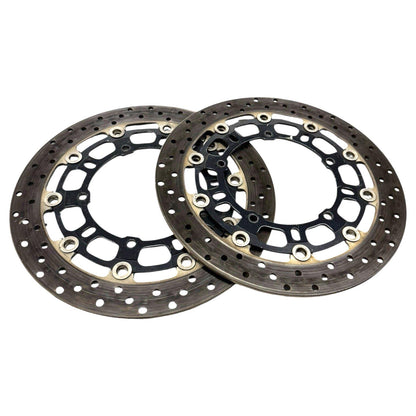 2008 - 2016 YAMAHA YZF R6 FRONT BRAKE ROTORS DISCS LH RH OEM 13S-2581T-00-00