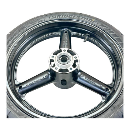 1999 - 2007 SUZUKI HAYABUSA FRONT WHEEL RIM TIRE RUBBER BLACK STOCK OEM