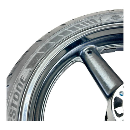 1999 - 2007 SUZUKI HAYABUSA FRONT WHEEL RIM TIRE RUBBER BLACK STOCK OEM