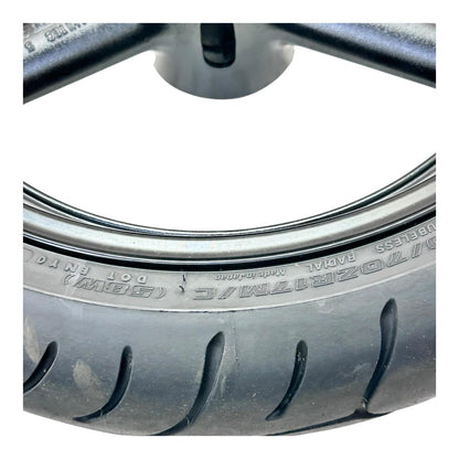 1999 - 2007 SUZUKI HAYABUSA FRONT WHEEL RIM TIRE RUBBER BLACK STOCK OEM
